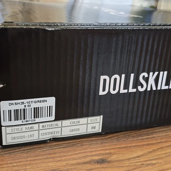 NIB DollsKill X Shrek Ogre Connection Platform Sneakers Size 8 Green&Brown - Picture 10 of 10